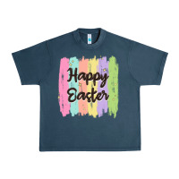 Midnight Navy happy easter Urban Heavy Tee - MaliasSmallBusiness