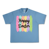 Pebble Blue happy easter Urban Heavy Tee - MaliasSmallBusiness
