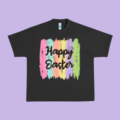 Happy Easter Urban Heavy Tee Designed By Maliassmallbusiness