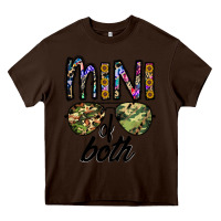 Chocolate Brown mini of both Heavy Core Tee - CowhideDigitalArt