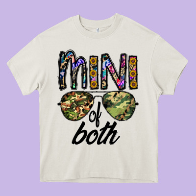 Mini Of Both Heavy Core Tee Designed By Cowhidedigitalart