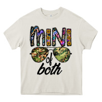 Cream mini of both Heavy Core Tee - CowhideDigitalArt