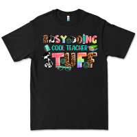 Black busy doing cool teacher stuff Premium Tee - AdoDesignShop