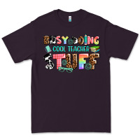 Plum busy doing cool teacher stuff Premium Tee - AdoDesignShop