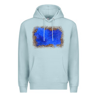 Blue Mist gemstone blue leopard background Premium Hoodie - JahusDesignShop