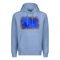 Colony Blue gemstone blue leopard background Premium Hoodie - JahusDesignShop