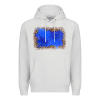 Gemstone Blue Leopard Background Premium Hoodie | Teevron