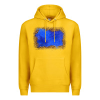 Lemon gemstone blue leopard background Premium Hoodie - JahusDesignShop
