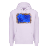Lilac gemstone blue leopard background Premium Hoodie - JahusDesignShop