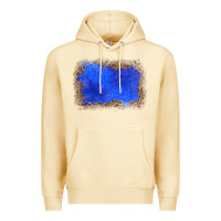 Pina Colada gemstone blue leopard background Premium Hoodie - JahusDesignShop