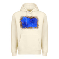 Sandshell gemstone blue leopard background Premium Hoodie - JahusDesignShop