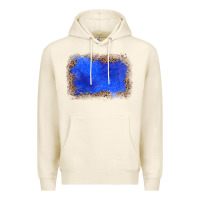 Tofu gemstone blue leopard background Premium Hoodie - JahusDesignShop