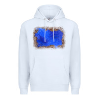 White gemstone blue leopard background Premium Hoodie - JahusDesignShop