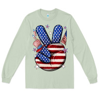 Matcha peace 4th july Long Sleeve Tee - NancyCooperArtShop