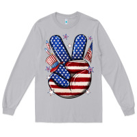 Moon Dust peace 4th july Long Sleeve Tee - NancyCooperArtShop