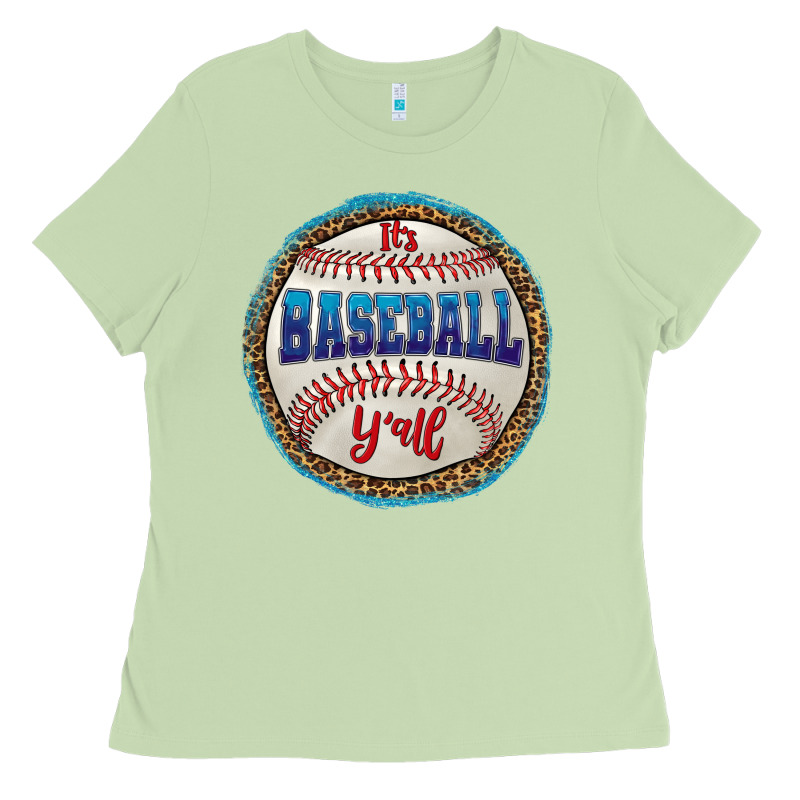 It's Baseball Y'all Ladies Tee by HRA Design Shop | Teevron