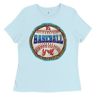 Baby Blue it's baseball y'all Ladies Tee - HRA Design Shop