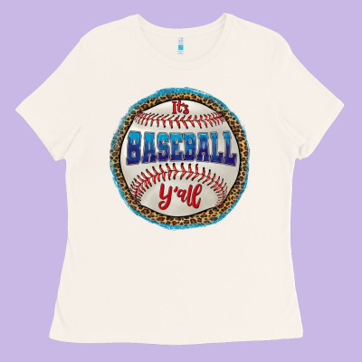 It's Baseball Y'all Ladies Tee Designed By Hra Design Shop