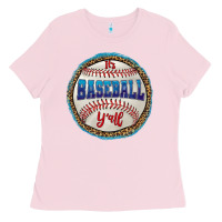 Bubblegum Pink it's baseball y'all Ladies Tee - HRA Design Shop
