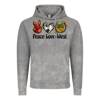 Cloud Rock peace love west Vintage Hoodie - BarkalooDesign