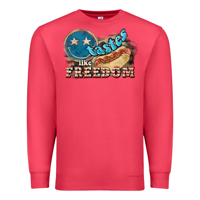 Tastes Like Freedom 4th Of July Premium Sweatshirt by HowdyJamesFarm | Teevron