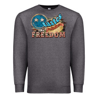 Charcoal Heather Tastes like freedom 4th of july Premium Sweatshirt - HowdyJamesFarm