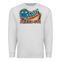 Dove Grey Tastes like freedom 4th of july Premium Sweatshirt - HowdyJamesFarm
