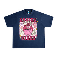 Navy Easter vibes Urban Heavy Tee - MaliasSmallBusiness