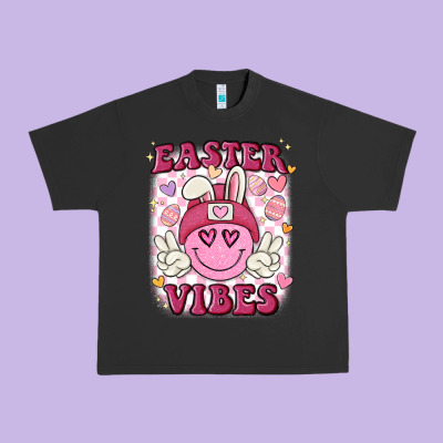 Easter Vibes Urban Heavy Tee Designed By Maliassmallbusiness