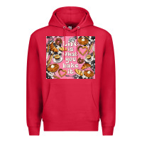 Cardinal life is what you bake it with cowhide Premium Hoodie - TumblerDesignByShophia