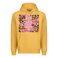 Mustard life is what you bake it with cowhide Premium Hoodie - TumblerDesignByShophia