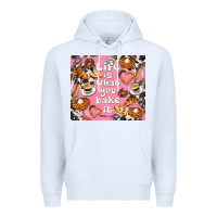 White life is what you bake it with cowhide Premium Hoodie - TumblerDesignByShophia