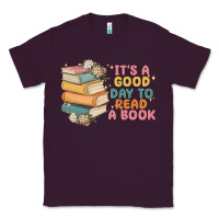 Plum it's a good day to read a book Classic Tee - MaliasSmallBusiness