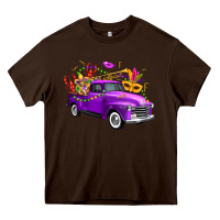 Chocolate Brown mardi gras truck king's cake Heavy Core Tee - FaDigitalArtStudio