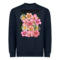 Navy growth flower Heavyweight Sweatshirt - MaliasSmallBusiness