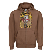 Chestnut Donkey With Sunflowers Zipper Hoodie - Bettercallsaul