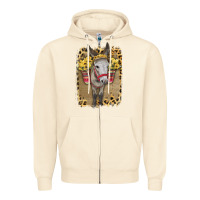 Sandshell Donkey With Sunflowers Zipper Hoodie - Bettercallsaul