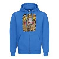 True Royal Donkey With Sunflowers Zipper Hoodie - Bettercallsaul