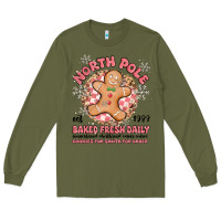 Army Green north pole baked fresh daily Long Sleeve Tee - MaliasSmallBusiness