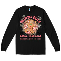 Black north pole baked fresh daily Long Sleeve Tee - MaliasSmallBusiness