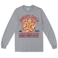 Heather Grey north pole baked fresh daily Long Sleeve Tee - MaliasSmallBusiness