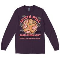 Plum north pole baked fresh daily Long Sleeve Tee - MaliasSmallBusiness