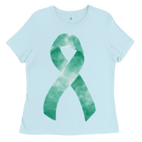 Baby Blue liver cancer ribbon fa element Ladies Tee - FaDigitalArtStudio