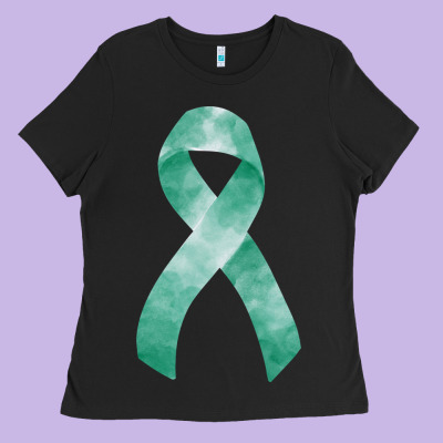 Liver Cancer Ribbon Fa Element Ladies Tee Designed By Fadigitalartstudio