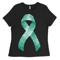 Black liver cancer ribbon fa element Ladies Tee - FaDigitalArtStudio