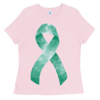Bubblegum Pink liver cancer ribbon fa element Ladies Tee - FaDigitalArtStudio