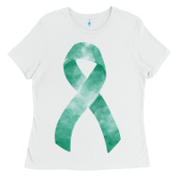 White liver cancer ribbon fa element Ladies Tee - FaDigitalArtStudio