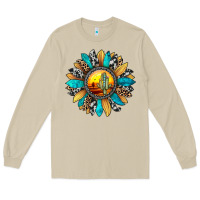 Mushroom sunset sunflower Long Sleeve Tee - JahusDesignShop