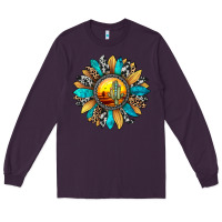 Plum sunset sunflower Long Sleeve Tee - JahusDesignShop