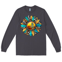 Smoke sunset sunflower Long Sleeve Tee - JahusDesignShop